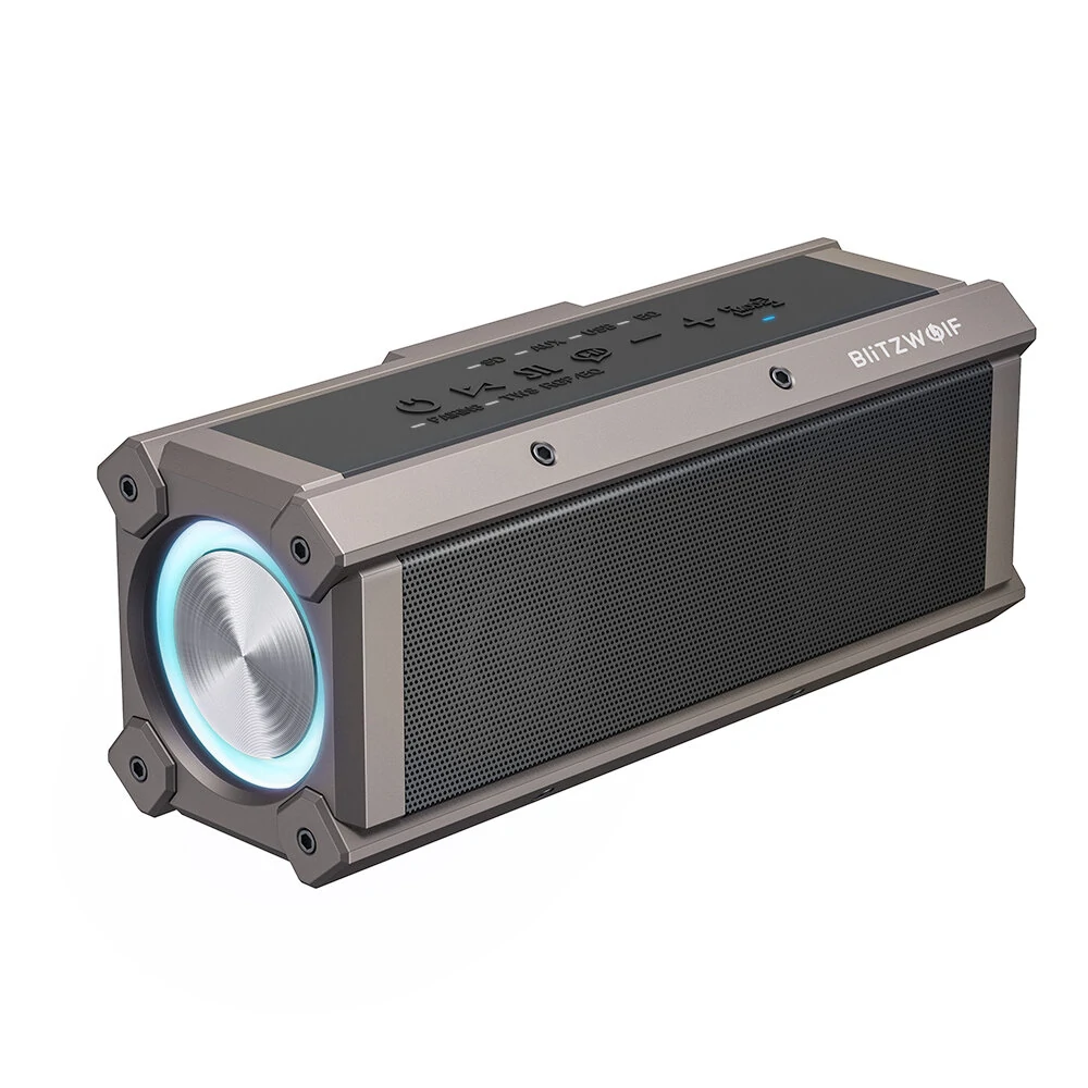 BlitzWolf BW-WA3 100W Bluetooth Portable Speaker Quad Drivers Deep Bass RGB