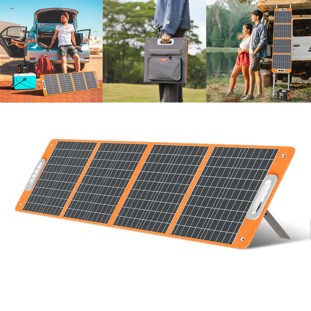 FlashFish TSP 18V 100W Foldable Solar Panel Portable Solar Charger DC/USB