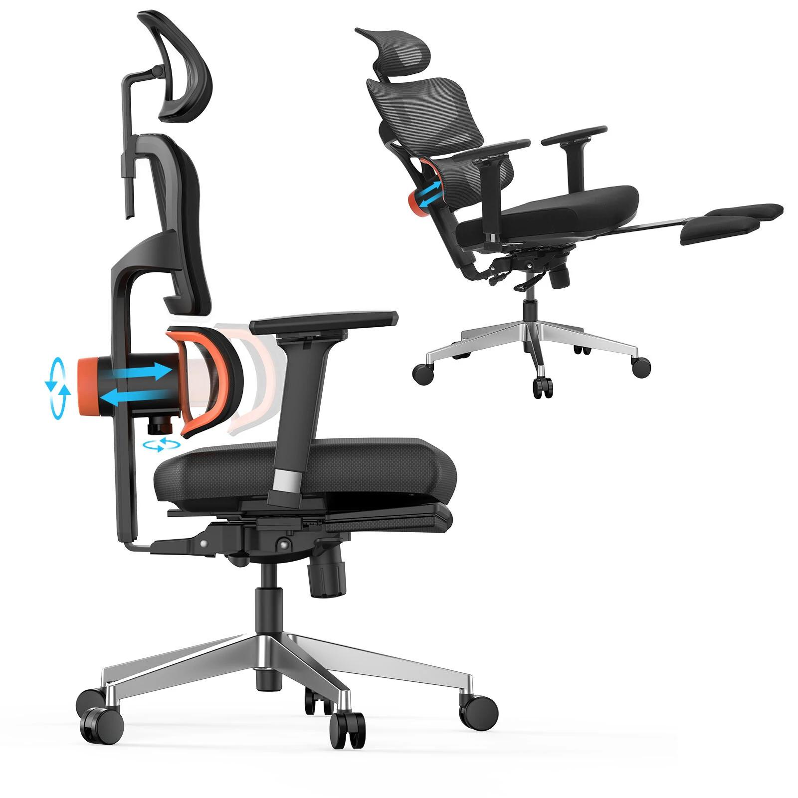 NEWTRAL NT002 Ergonomic Office Chair PRO with Footrest High Back