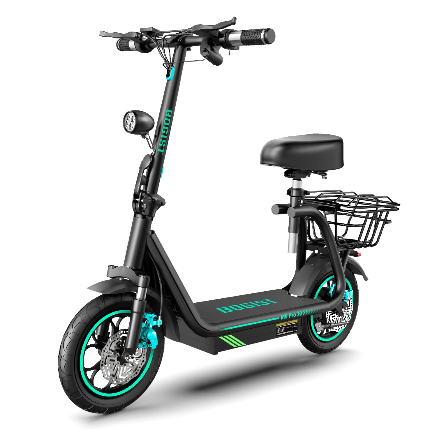 BOGIST M5 PRO+ Folding Electric Scooter with Seat 48V 13Ah 500W