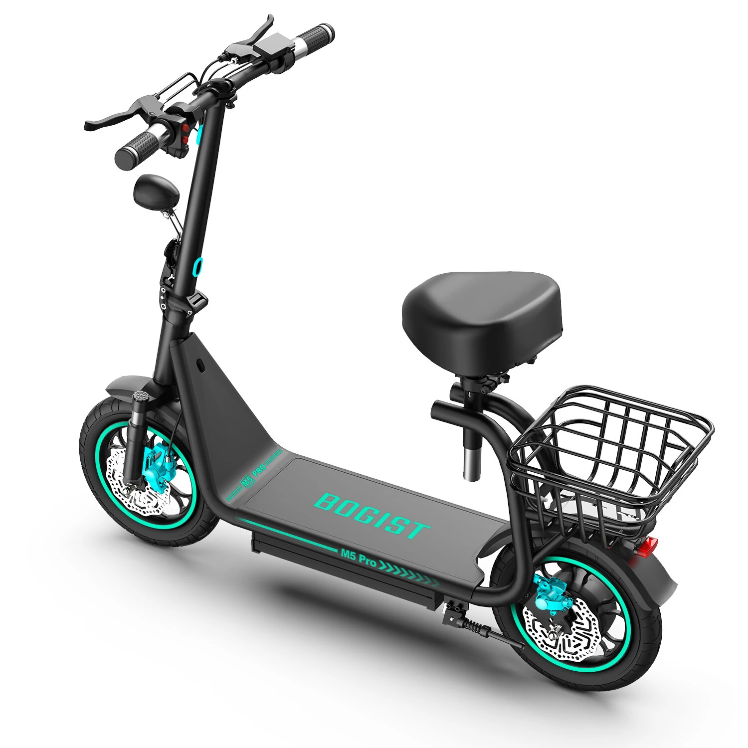 BOGIST M5 PRO+ Folding Electric Scooter with Seat 48V 13Ah 500W