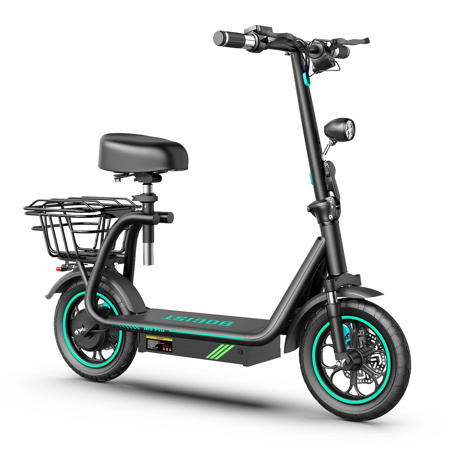 BOGIST M5 PRO+ Folding Electric Scooter with Seat 48V 13Ah 500W
