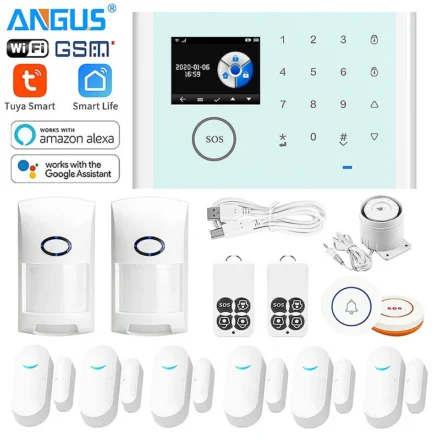 Smart Tuya WiFi Security Alarm System Kit Wireless GSM