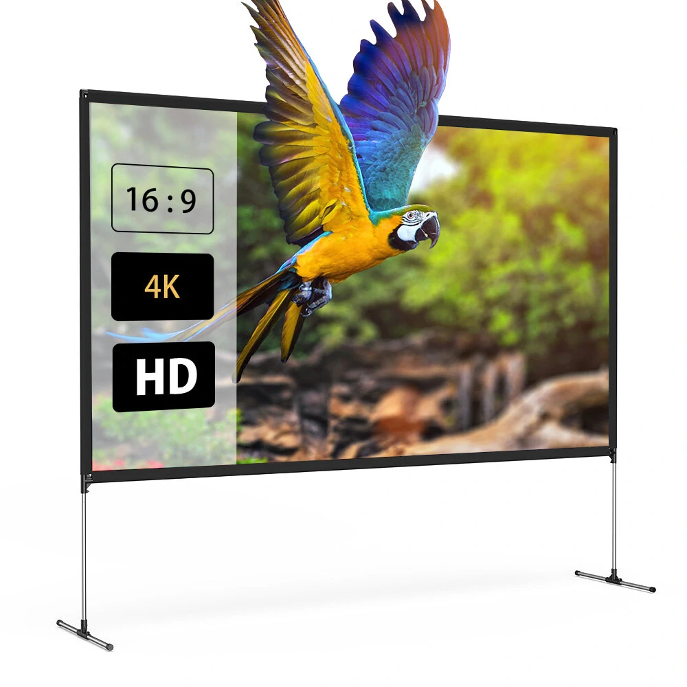 BlitzWolf BW-VS6 80/100/120-Inch Projector Screen with Stand 4K 16:9 Foldable