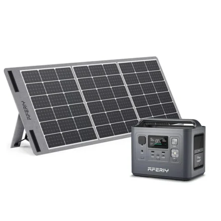 Aferiy P010 800W 512Wh Power Station + 1x 100W Solar Panel UPS