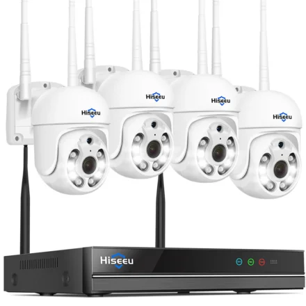 Hiseeu WK-4HD205 5MP WIFI IP Camera 4 Cameras Security System IP66
