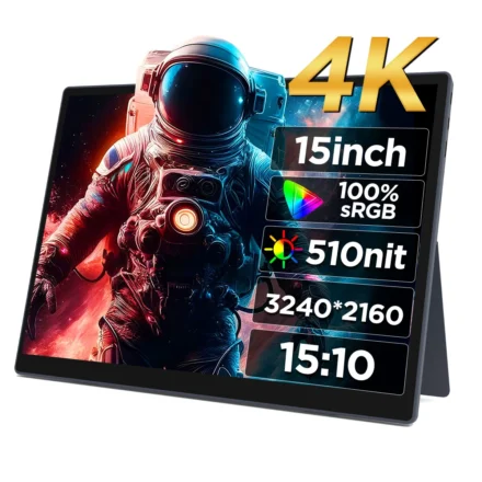 HAILESI 15 Inch 3240x2160 Portable Monitor 450nit 100% sRGB IPS