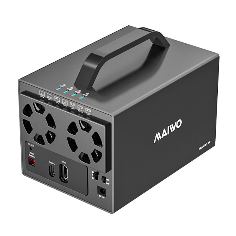 MAIWO K35274D 4 Bay RAID External Hard Drive Enclosure 3.5'' Type-C to SATA