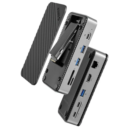 ORICO DPM2P9 10-in-1 M.2 SSD Enclosure Docking Station with Cooling Fan PD100W