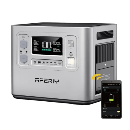Aferiy P210 2400W 2048Wh LiFePO4 Power Station with Solar Panel