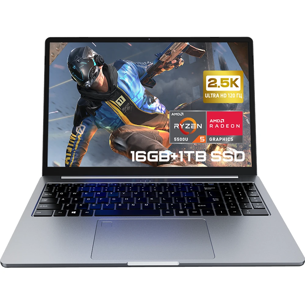 Ninkear A15 Pro Laptop 120Hz 2.5K 16 Inch AMD Ryzen 5 5500U 16GB 1TB SSD