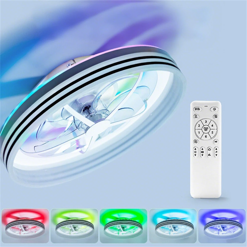 Elfeland 50cm 93W LED Smart Ceiling Fan Light Dimmable CCT