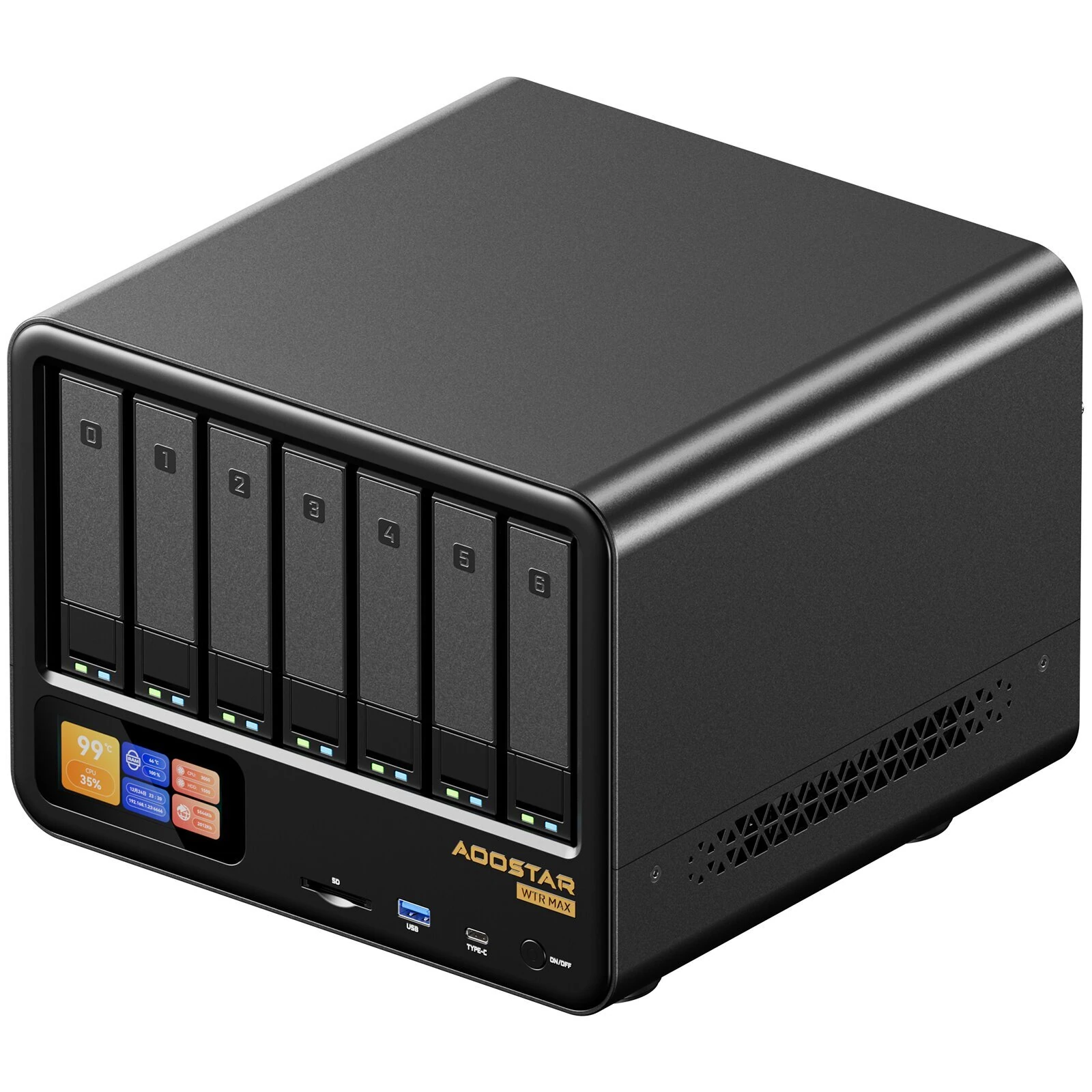 AOOSTAR WTR MAX 11 Bays NAS Mini PC AMD Ryzen 7 PRO 8845HS