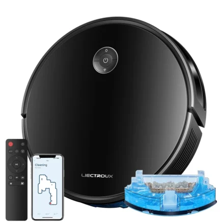 LIECTROUX C7 Robot Vacuum Cleaner and Wet Mop Smart Mapping WiFi