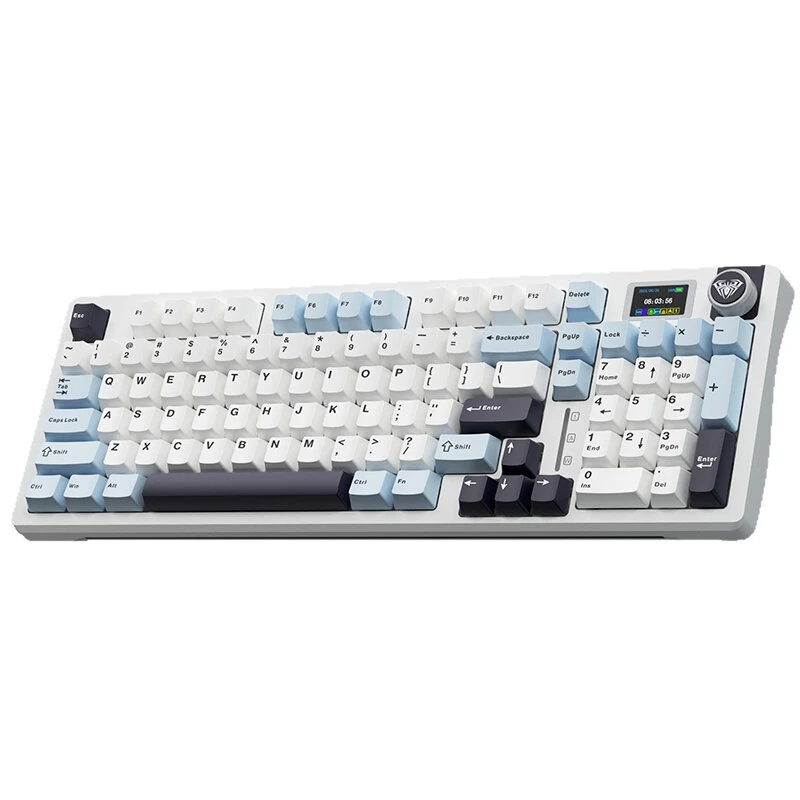 AULA S98 Tri-mode Mechanical Keyboard with LCD Screen and Knob Gasket