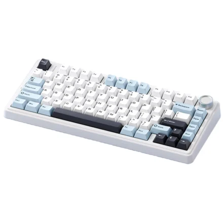 AULA F75 80 Keys Tri-mode Mechanical Gaming Keyboard Hot Swappable RGB 75%