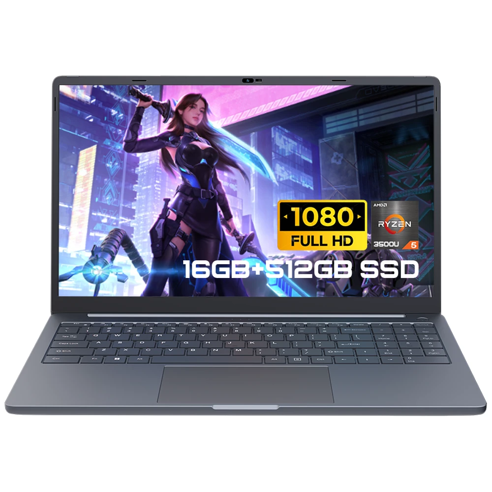 Ninkear A15 Air Laptop 15.6 Inch FHD AMD Ryzen 5 3500U 16GB 512GB SSD