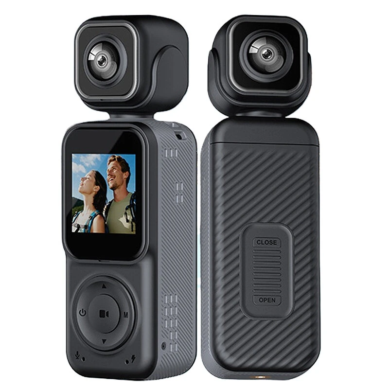 Q3 Portable Action Camera 4K Ultra HD Dual Lens Mini Recorder WiFi Night Vision