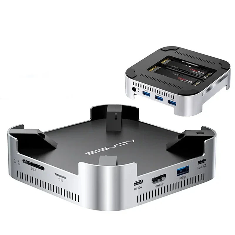 Acasis M001 11-in-1 USB-C Docking Station Dual M.2 NVMe SSD Slot 4K60Hz