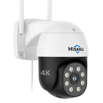 Hiseeu WHD308B 4K 8MP PTZ Camera Night Vision IP66