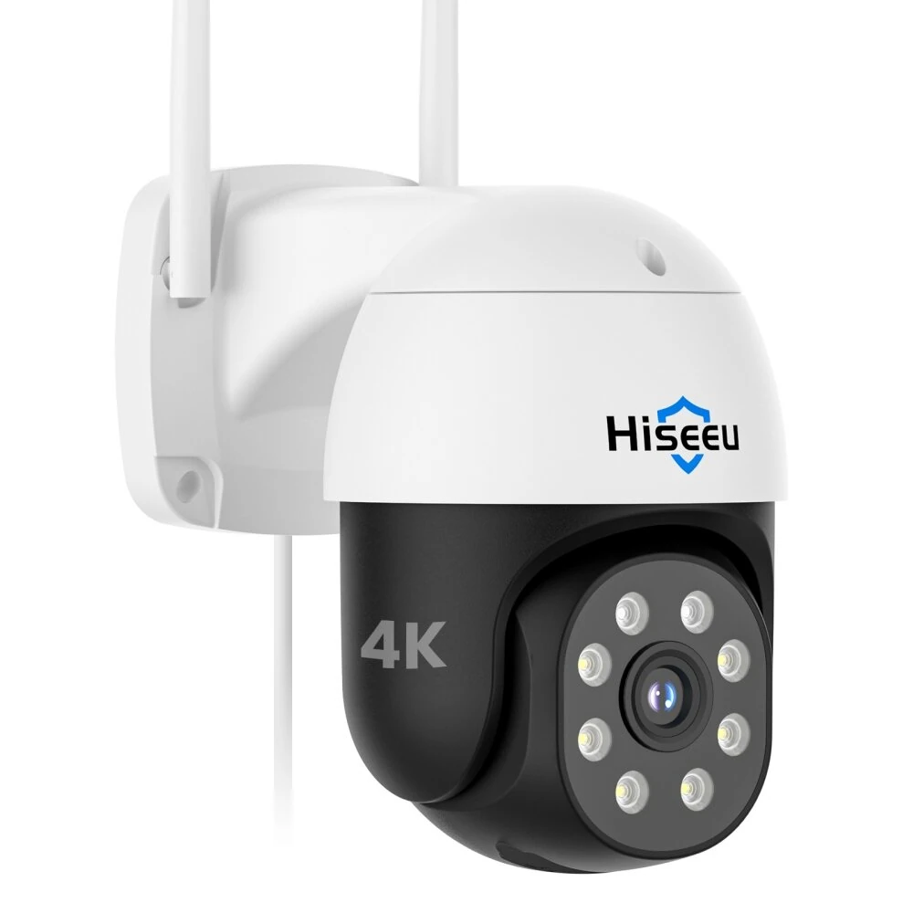 Hiseeu WHD308B 4K 8MP PTZ Camera Night Vision IP66