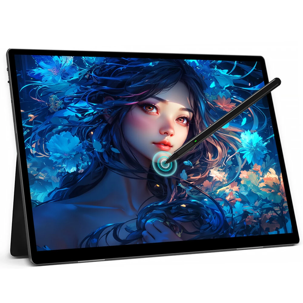 HAILESI S150 4K 15 Inch Portable Touchscreen Monitor with Pen and Stand