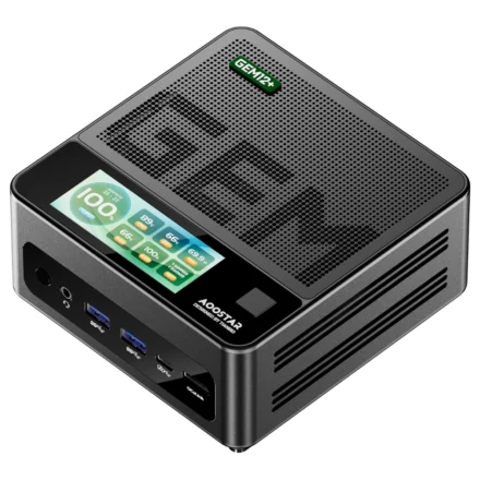 AOOSTAR GEM12+ Pro Mini PC 2.86 Inch Screen AMD Ryzen 7 Pro 8845HS