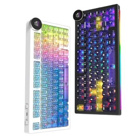 AJAZZ AK820 V2 PRO Mechanical Gaming Keyboard Knob 81 Keys Tri-mode 8K