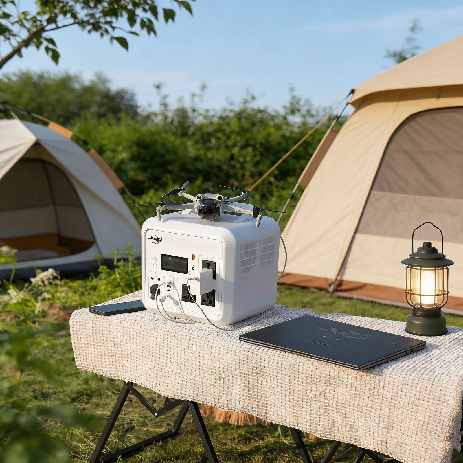 1200W Portable Power Station 1152Wh Solar Generator PD100W Wireless Charging