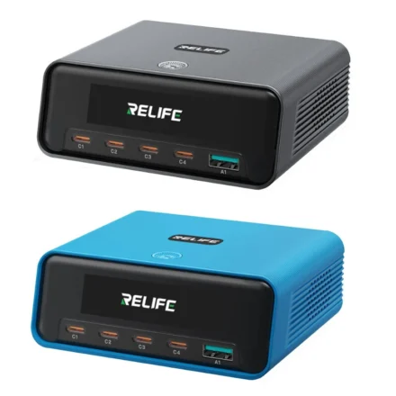 RELIFE Q8 GaN Multi-Port Charger 165W 5-Port Fast Charging Station