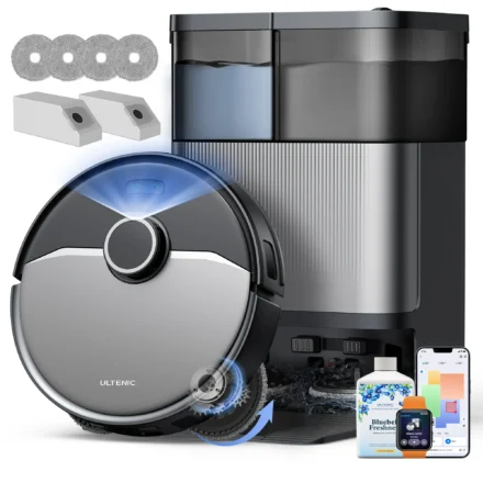 Ultenic MX5O Robot Vacuum and Mop 20000Pa LiDAR Hot Water Mop Wash