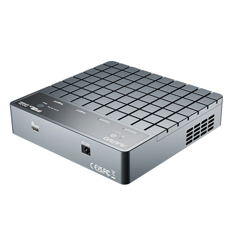 MAIWO K2024 4 Bay M.2 NVMe SSD Enclosure USB4 40Gbps with Cooling Fan