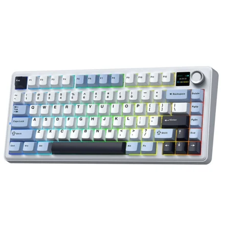AULA F75 MAX Tri-mode Mechanical Gaming Keyboard TFT Screen and Knob 75%