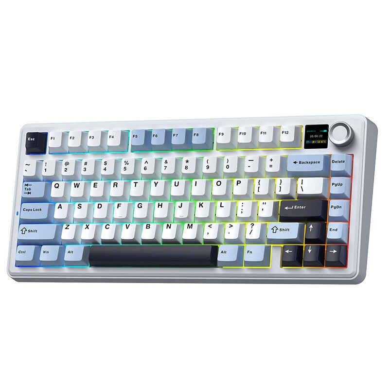 AULA F75 MAX Tri-mode Mechanical Gaming Keyboard TFT Screen and Knob 75%