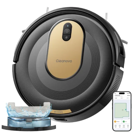 Vactidy W8 Robot Vacuum and Mop Combo 5000Pa 150 Min Runtime