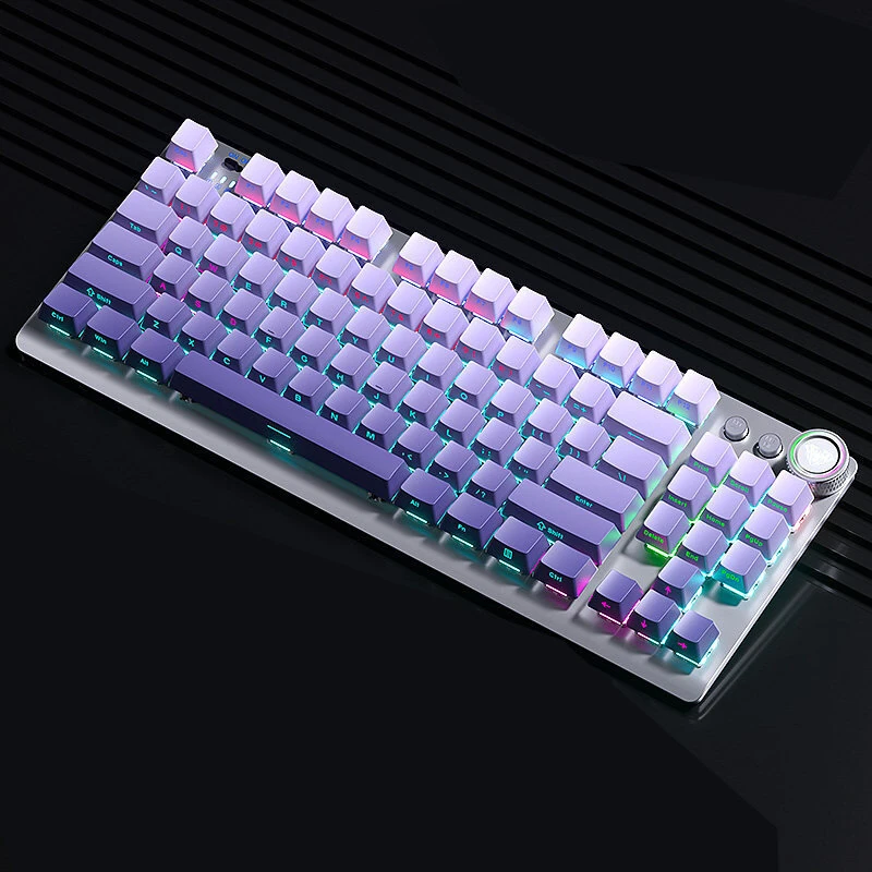 AULA F3001 Tri-mode Mechanical Keyboard with Knob 87 Keys RGB