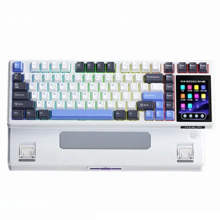 AULA L99 Tri-mode Mechanical Gaming Keyboard IPS Touch Screen 8000mAh