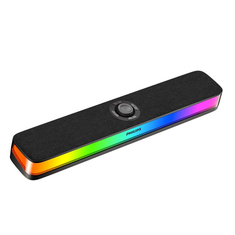 SPA6109 RGB Computer Speaker Desktop Bluetooth 5.3 Soundbar with Volume Knob