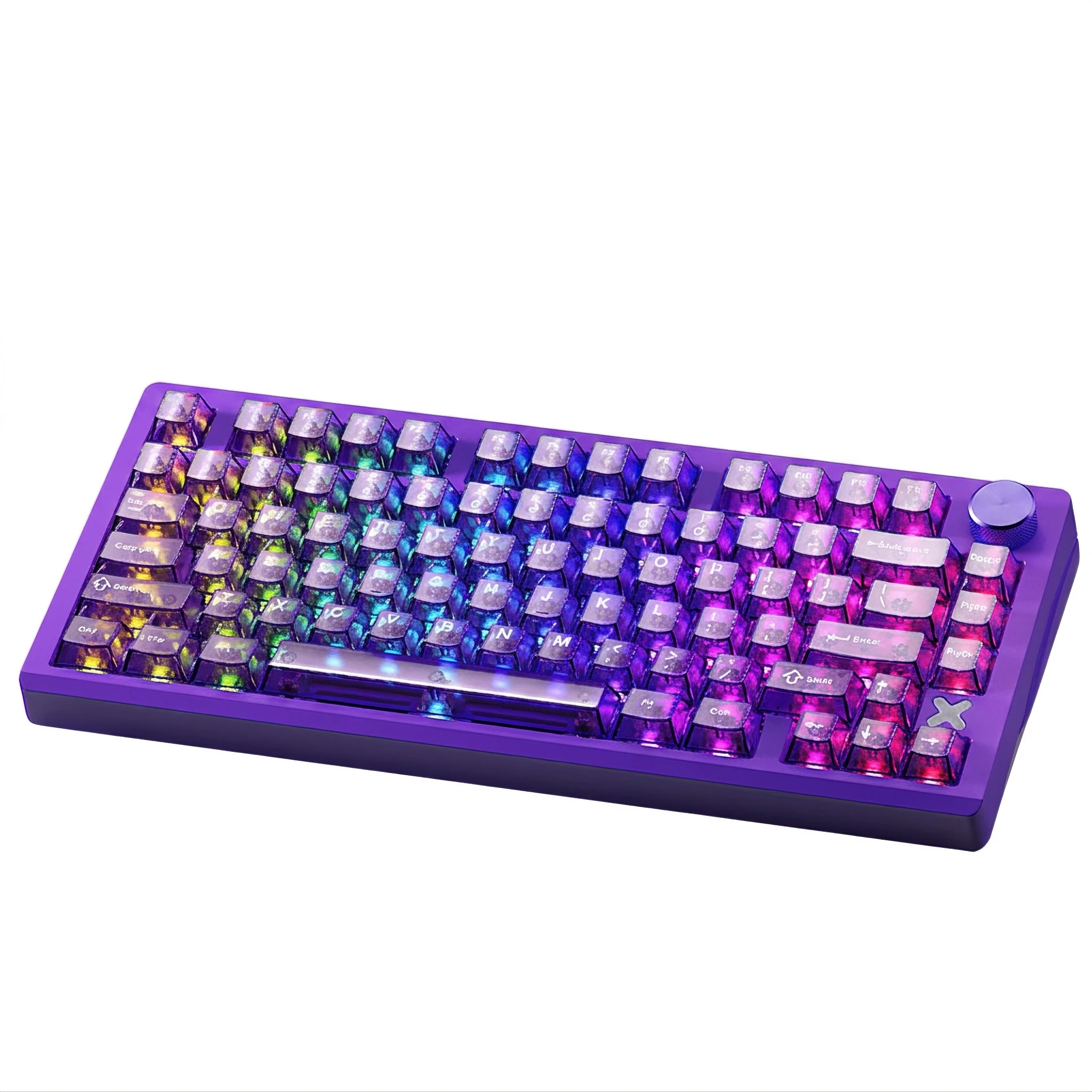 DAREU FLEX75 Tri-Mode Mechanical Keyboard with Rotary Knob Hot Swappable Gasket